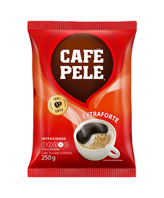 Pacote de Café Pelé Torrado e moído Extraforte Almofada 250g