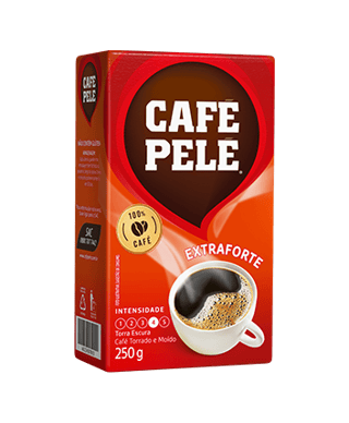 Pacote de Café Pelé Torrado e moído Extraforte Vácuo 250g