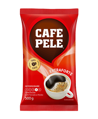 Pacote de Café Pelé Torrado e moído Extraforte Almofada 500g